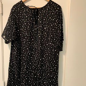 Anthropologie flutter sleeve tunic dress